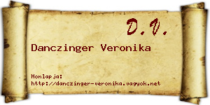 Danczinger Veronika névjegykártya